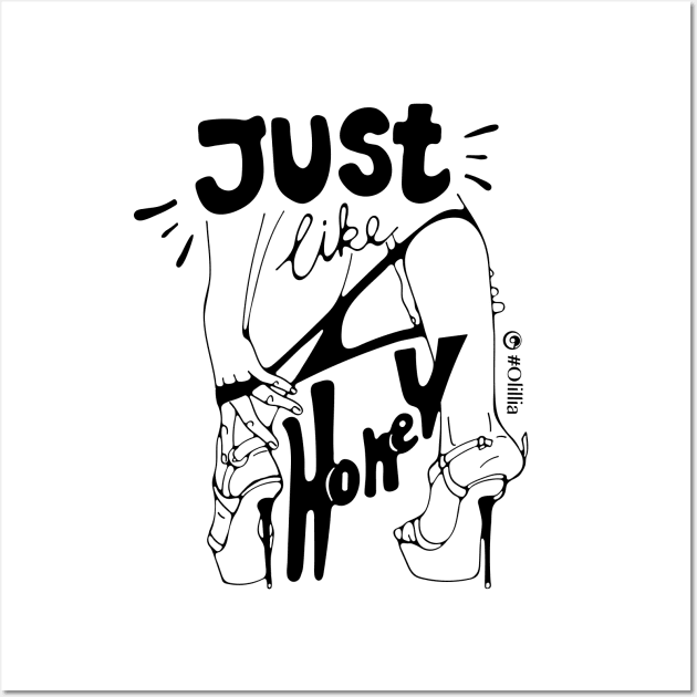 Just like honey Wall Art by Olillia